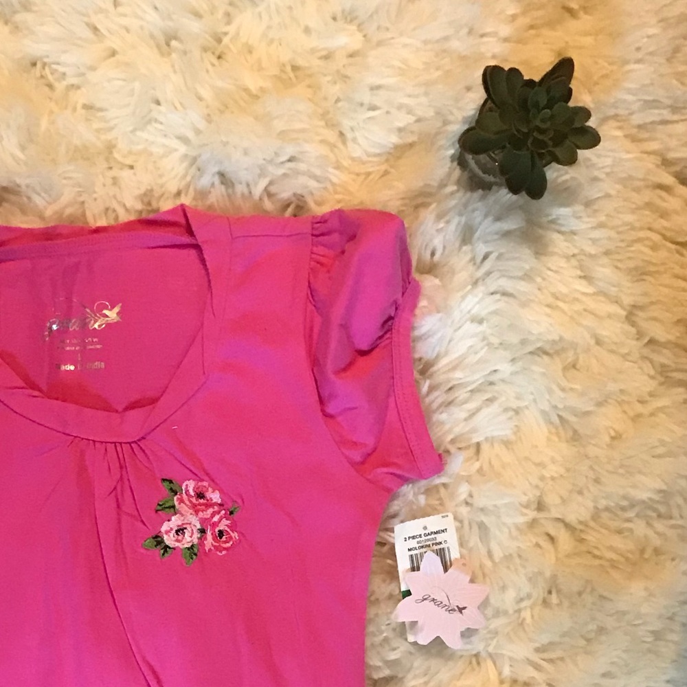 NEW 2 piece girls shirt and skirt